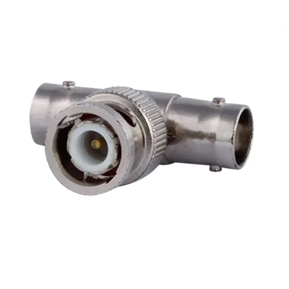 5 unids/lote conector BNC divisor de 3 vías conversión recta enchufe macho BNC a 2 conectores hembra BNC adaptador T - imagen 4