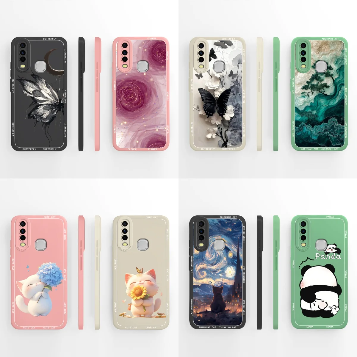 Funda especial para Vivo Y17 Y17S Y16 Y15 Y15S Y15A, funda trasera suave de silicona líquida de alta calidad, carcasa de protección completa para teléfono