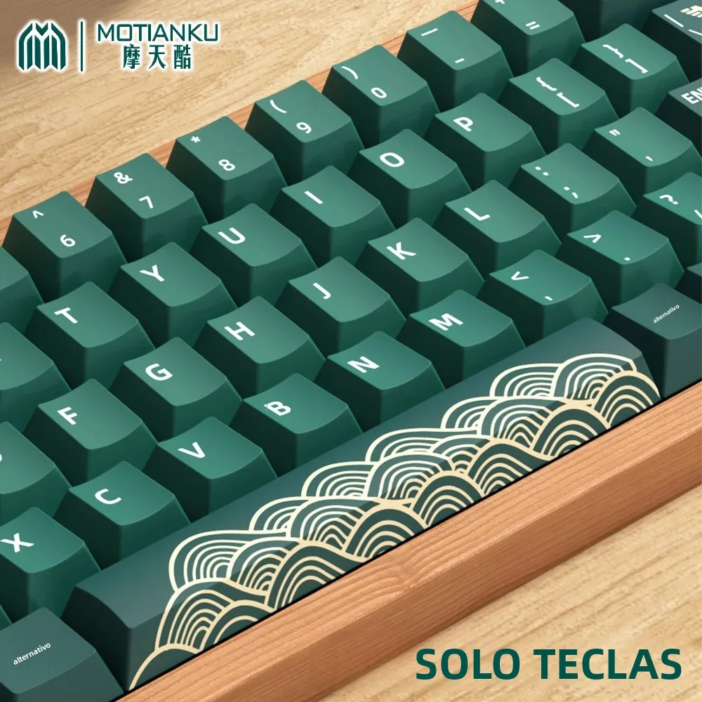 Juego de teclas PBT de bosque animal MOTIANKU |   138/158 teclas perfil cereza sublimación de tinte de cinco lados |   Se adapta a 61/68/87/104/108 Layout Me - imagen 3