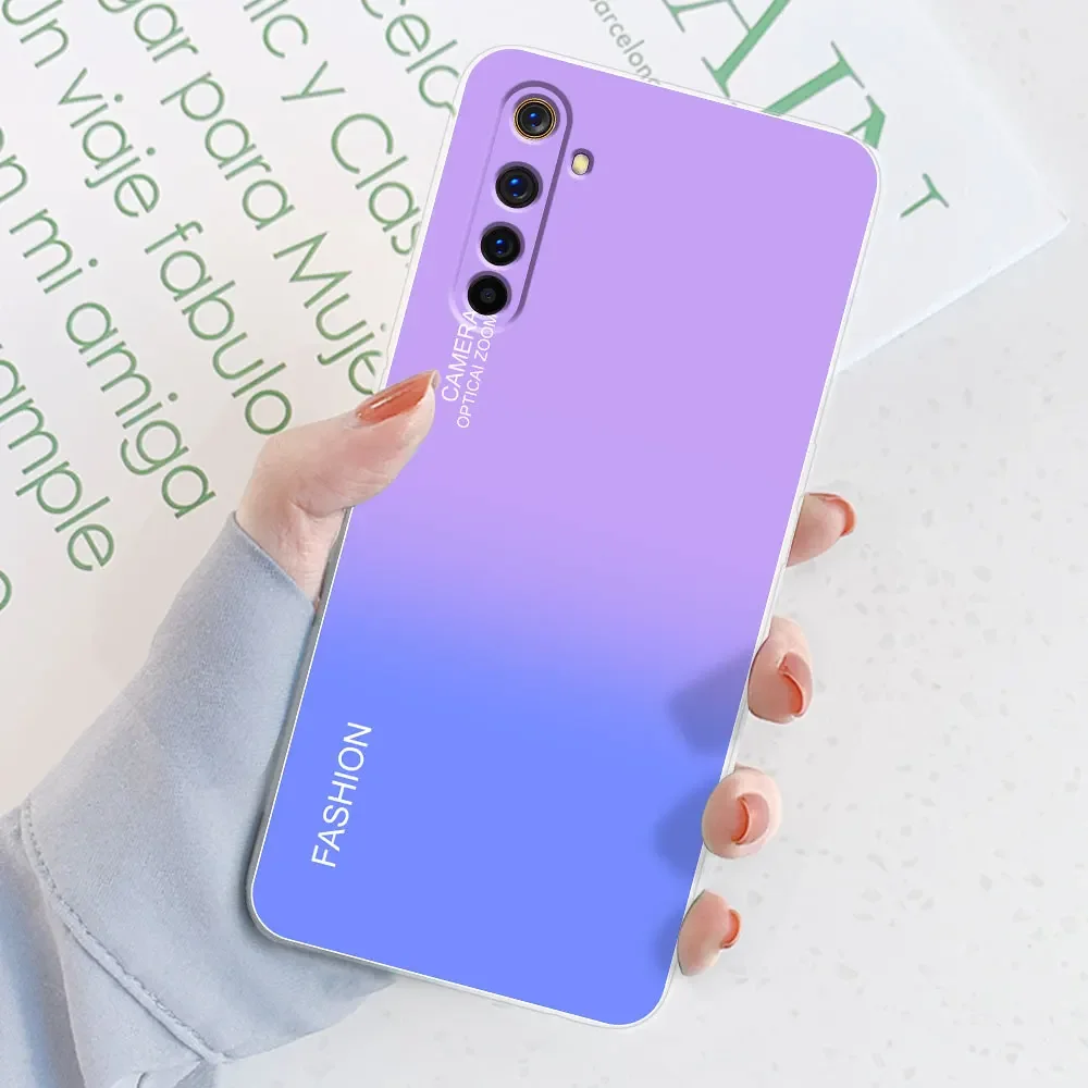 Para Realme 6 Funda Realme 6 Pro acuarela mármol fundas transparentes para Realme 6S Funda para Realme6 i Funda trasera de silicona - imagen 4