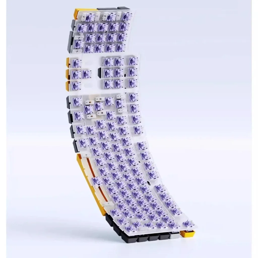 AJAZZ AK35i V3 Teclado mecánico con cable y inalámbrico 104 teclas Fulsize intercambiable en caliente con perilla y pantalla para juegos y oficina - imagen 5