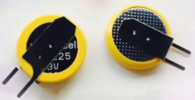 5 unids/lote CR1225 3V, celda de moneda CR1225 con pines de soldadura, batería de botón