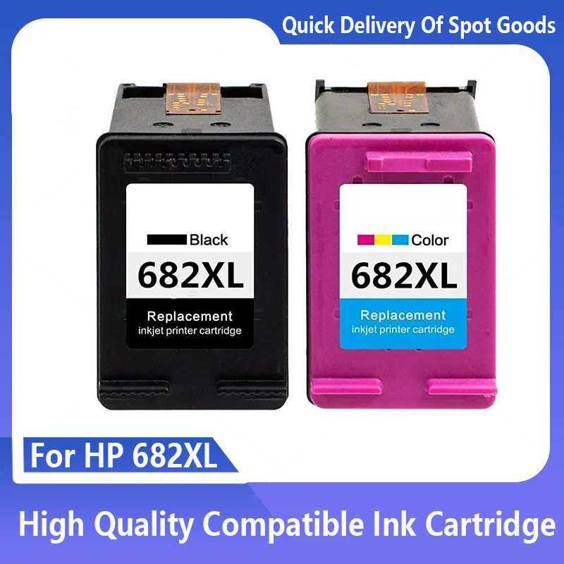 Cartucho de tinta remanufacturado para impresora HP 682, recambio 682xl, Deskjet 4175, 4178, 6078, 6478