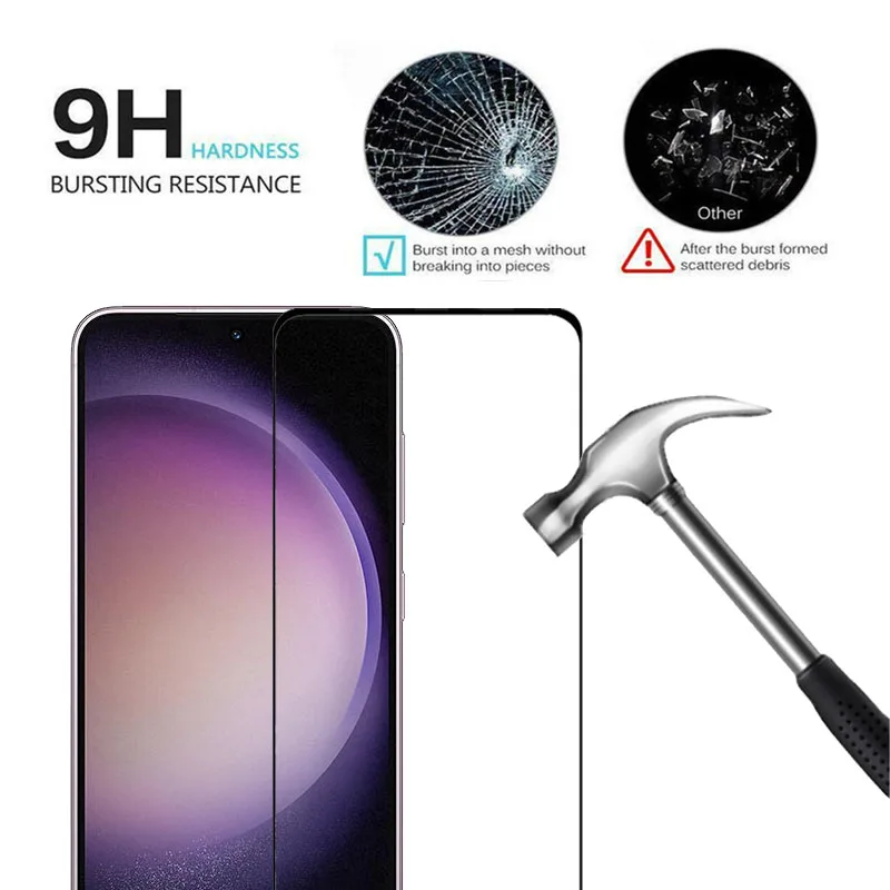 samsung s25 s24 s23 fe protector pantalla para Samsung s25 ultra s24 s23 s21 s22 plus s23 fe cristal templado galaxy s 23 accesorios protectore de pantalla para samsung s23 mica lamina vidrio Samsung s24 plus - imagen 4