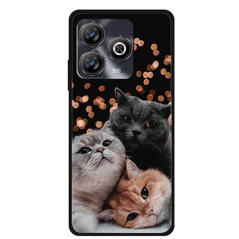 Funda para ZTE Blade A75 4G, carcasa trasera de silicona suave, TPU, Gato pintado, funda para teléfono ZTE BladeA75 4G A 75, bolsa nueva - imagen 5