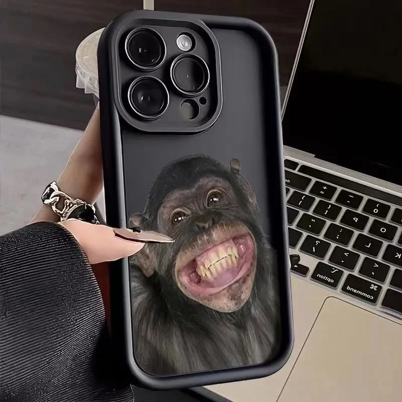 Funda de silicona para Samsung Galaxy, carcasa bonita con diseño de perro, mono y cerdo para modelos A15, A25, A24, A13, A23, A12, A22, A11, A21S, A31, A51, A71, A10, A20, A30, A50, A05 y A05S - imagen 3