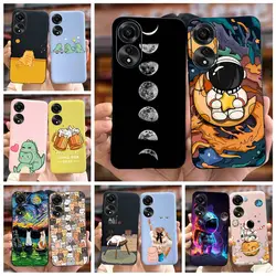 Para Oppo A78 4G funda CPH2565 Linda funda pintada de dibujos animados de moda funda de teléfono de silicona suave para Oppo A78 A78 OppoA78 5G mate Coque