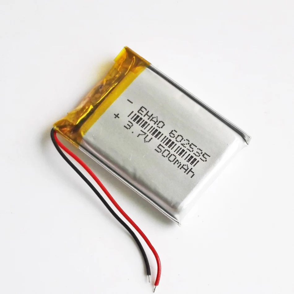 Lote de 10 Uds. De batería recargable de polímero LiPo de 3,7 V, 500mAh, 602535 para GPS, PSP, DVD, grabadora Bluetooth, altavoz, libros electrónicos, cerradura inteligente - imagen 3