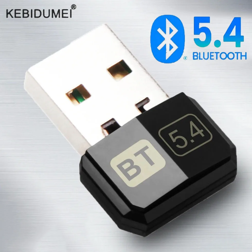 Adaptador USB Bluetooth 5,4 Dongle para altavoz de PC ratón inalámbrico teclado música Audio receptor transmisor 5,3 Adaptado