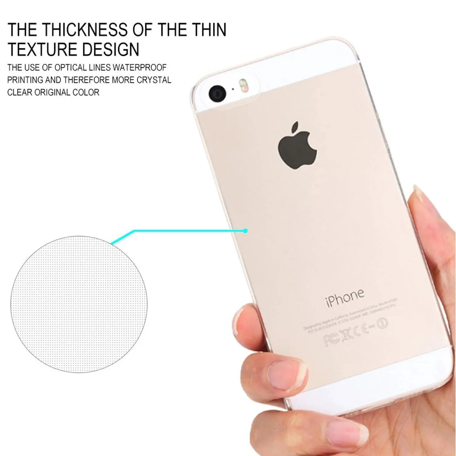 Funda transparente de silicona suave de TPU para iPhone 5S SE 2016 SE 2020 SE 2022 iPhone 6 7 iPhone 8 Coque transparente Fundas - imagen 5