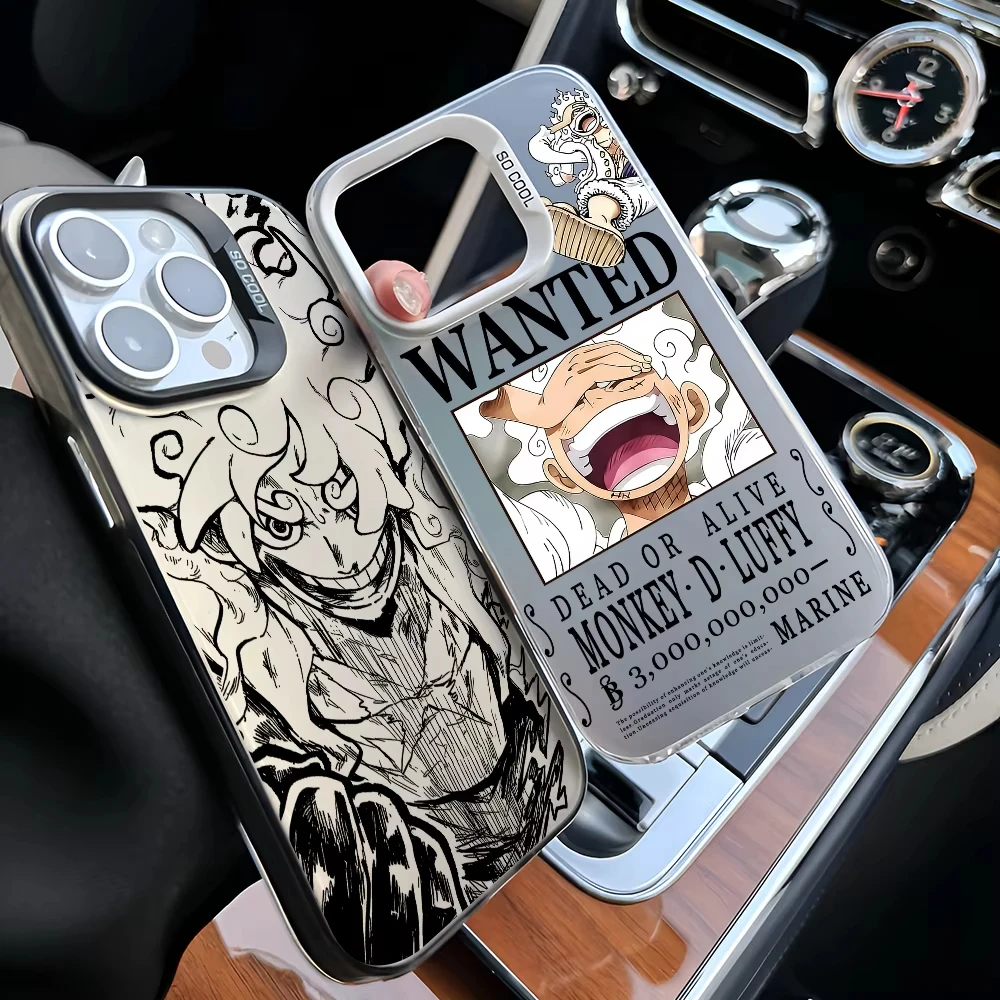 MINISO Anime Ones piezas funda de teléfono para iPhone 17 16 15 14 13 12 11 Pro Max 16 Plus 16E 17 Air contraportada a prueba de golpes - imagen 4