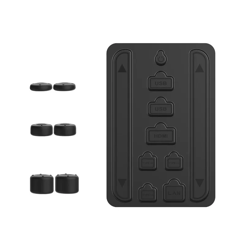 Cubierta antipolvo para Switch 2, Protector antipolvo para consola de juegos, tapones de puerto de silicona a prueba de polvo con tapa de Joystick para accesorios de juegos NS 2 - imagen 3