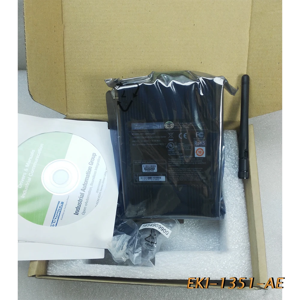 Para servidor de red de dispositivo serie inalámbrico Advantech RS-232/422/485 de 1 puerto EKI-1351-AE