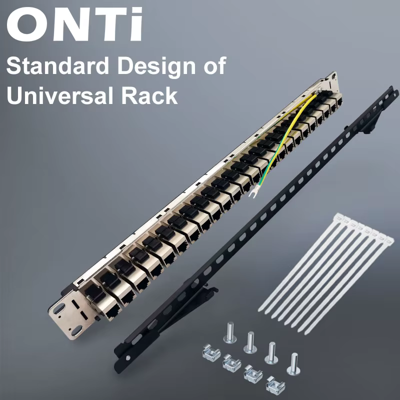 Patch Panel CAT6 RJ45 para Rack 19″ – Distribución de Red Ethernet - imagen 3