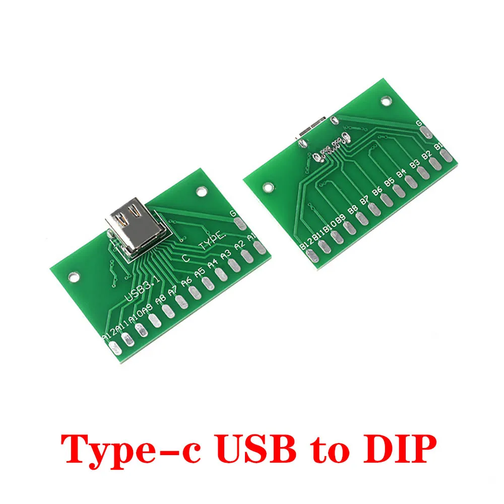 Conector USB 2,0 3,0 A hembra USB A macho Micro Mini tipo c, interfaz A DIP, Adaptador convertidor, placa de ruptura - imagen 4