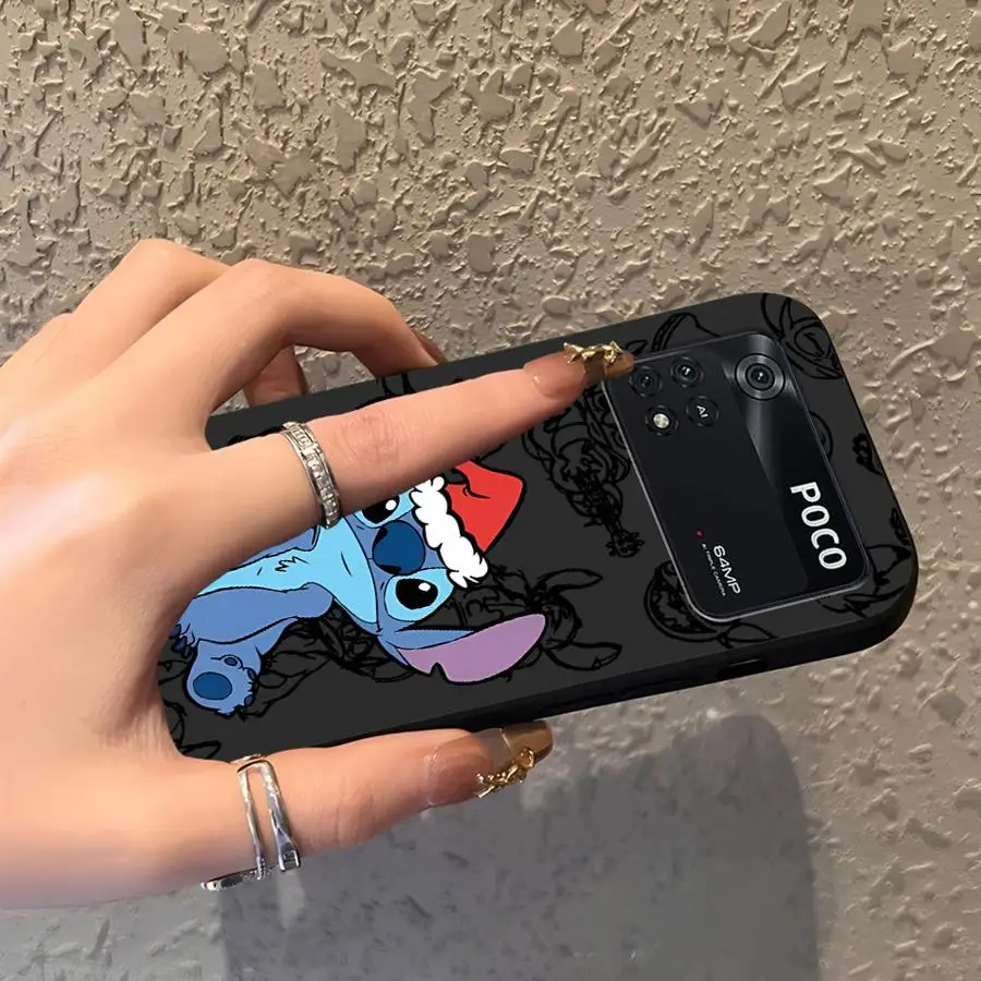 Funda de teléfono suave negra de Navidad de punto de dibujos animados para Xiaomi Poco C71 C61 M3 M4 M7 Pro F1 C75 F3 X3 X4 X5 X7 Pro M5 C40 C50 - imagen 5