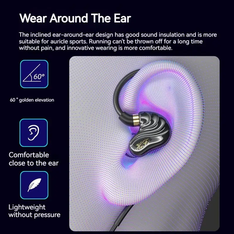 Auriculares para juegos con sonido envolvente 9D de cuatro núcleos tipo C y auriculares intrauditivos con cable de 3,5mm auriculares de graves profundos auriculares deportivos para Samsung - imagen 4