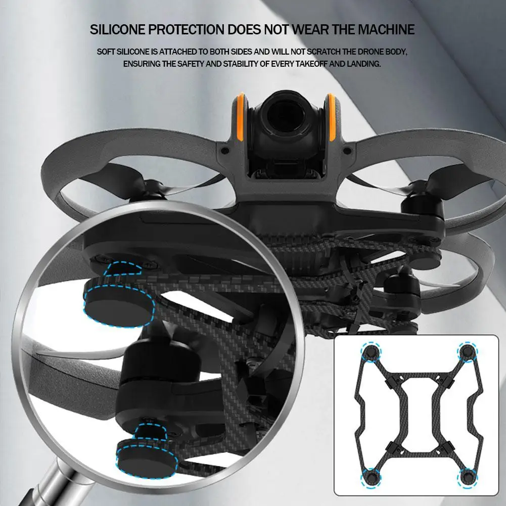 Parachoques anticolisión de fibra de carbono para DJI Avata 2, protección ligera, resistente a choques, accesorios de protección para Dron Avata2