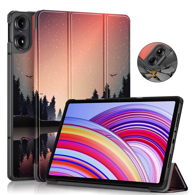 Funda plegable para Xiaomi Poco Pad Pro, soporte magnético para tableta inteligente, 2024, 12,1 pulgadas, Auto Sleep/Wake