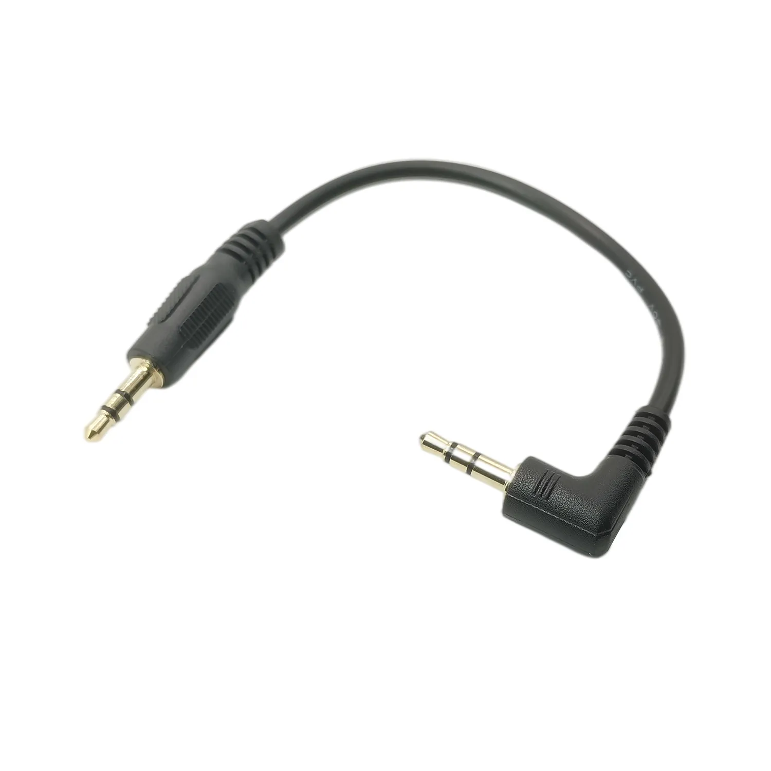 Cable de extensión de auriculares macho a macho de 90 grados en forma de L de 10cm y 3,5mm, adaptador de Audio para teléfono móvil MP3 en el coche - imagen 2