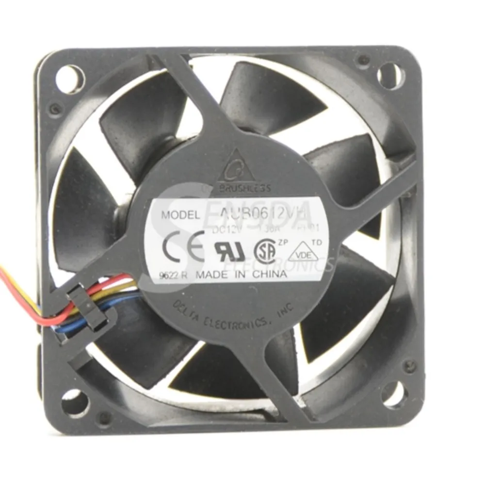 Ventilador de 60 mm para Delta AUB0612VH 60 mm 12 V 0.36A PWM Ventilador de enfriamiento de 4 cables con doble rodamiento de bolas de precisión, función de termostato - imagen 5