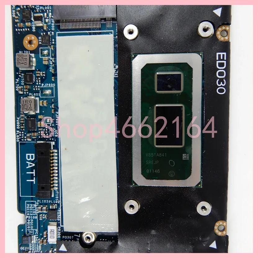 LA-E672P i3 i5 i7-8th Gen CPU 4GB 16GB-RAM placa base para Dell XPS 13 9380 placa base para ordenador portátil 100% probado funcionando OK - imagen 4