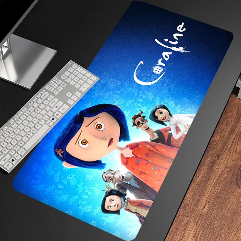 Alfombrillas de ratón personalizadas, alfombrilla de ratón de Anime Horry c-coralines, alfombrilla grande para mesa de oficina, alfombrilla antideslizante para ordenador portátil para juegos - imagen 3