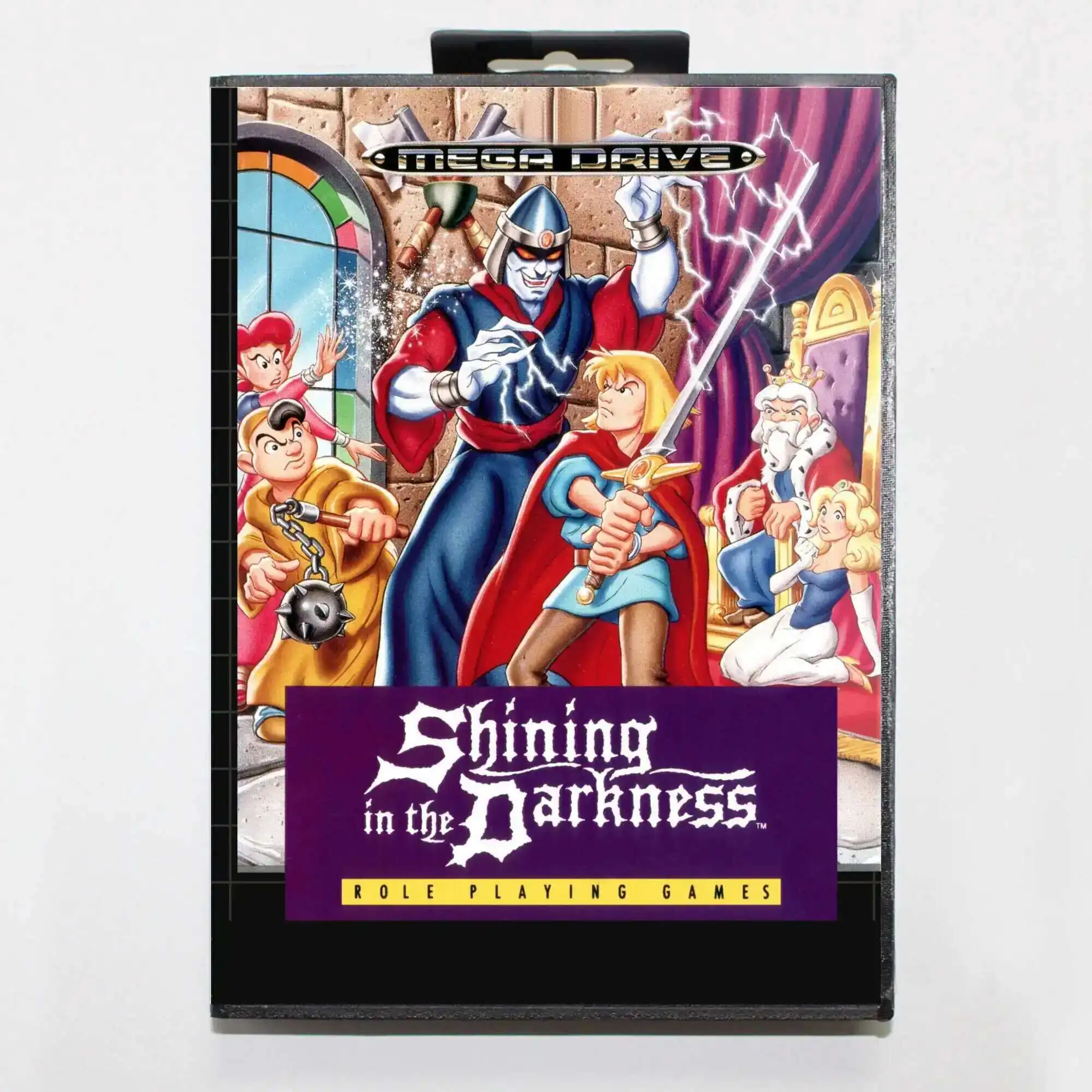 Tarjeta de juego MD brillante en la oscuridad con caja europea para Sega Megadrive Genesis system de 16 bits