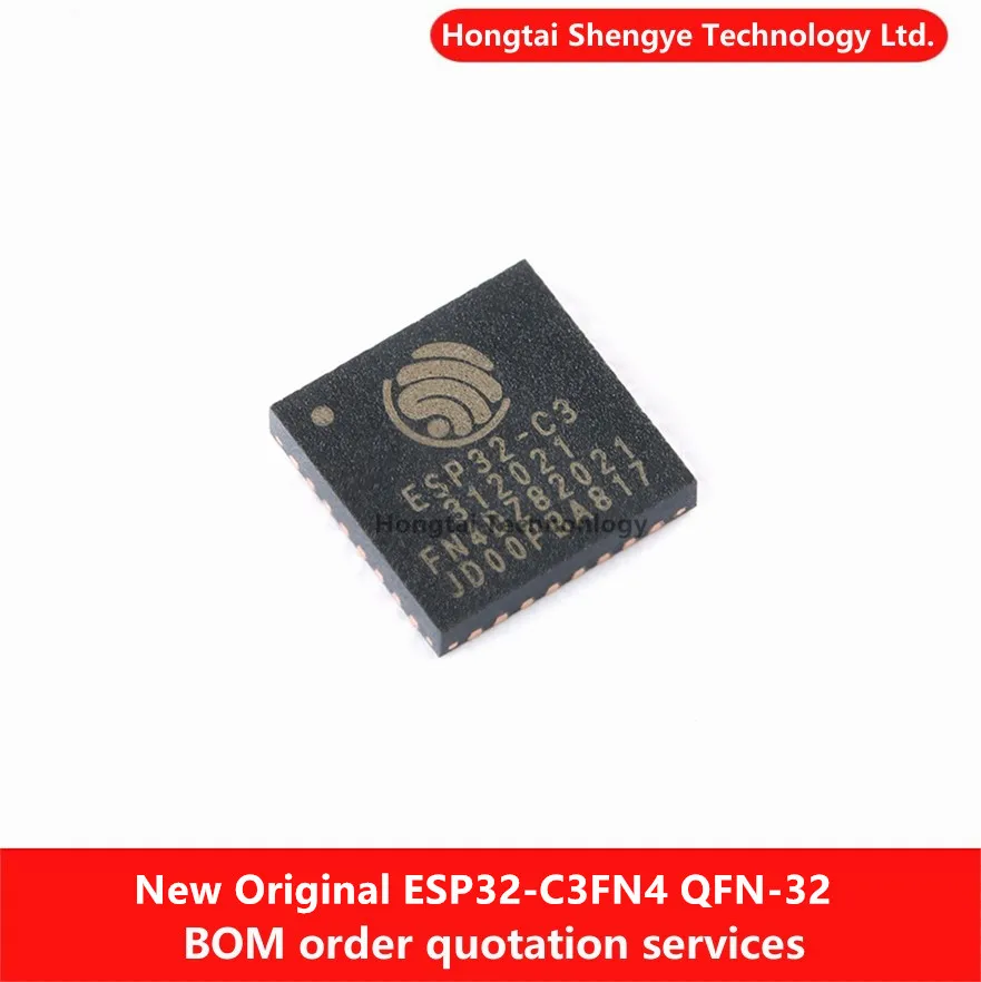 Nuevo Original ESP32-C3 QFN-32 ESP32-C3FN4 WiFi + Bluetooth modo Dual Chip de comunicación inalámbrica 32-bit MCU IC chip