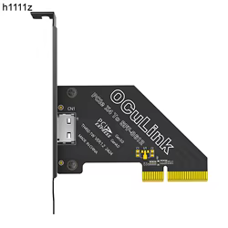 Nuevo adaptador PCI Express X4 4,0 a Oculink SFF-8612 PCIe 4X a tarjeta de expansión Oculink para placa gráfica U.2 SSD Riser para escritorio