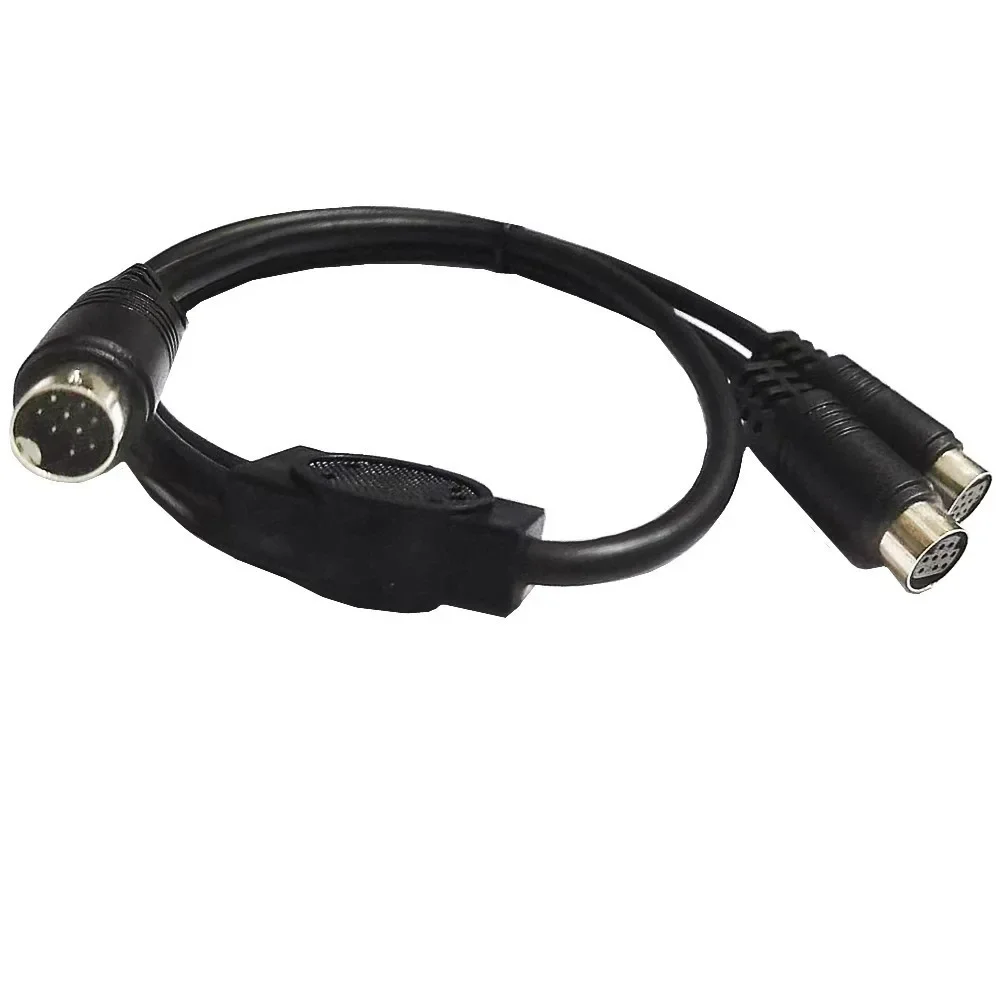 Cable adaptador Mini DIN divisor Y de 9 pines, cable mini de audio/vídeo Din de 9 núcleos, Cable decodificador de audio y vídeo S de 0,5 M - imagen 5