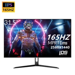 FYHXele Monitor Gaming 32″ QHD 165 Hz IPS FreeSync G-Sync 1 ms