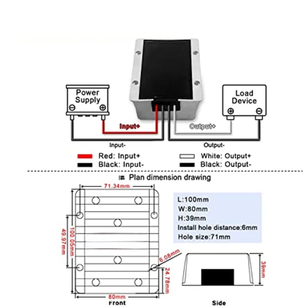 Regulador de voltaje de refuerzo de cargador de coche, convertidor de aumento de 12 voltios a 24 voltios, 12 V a 24 V, 20a, 3a, 15a, 5A, 1A, 10A, CC - imagen 3