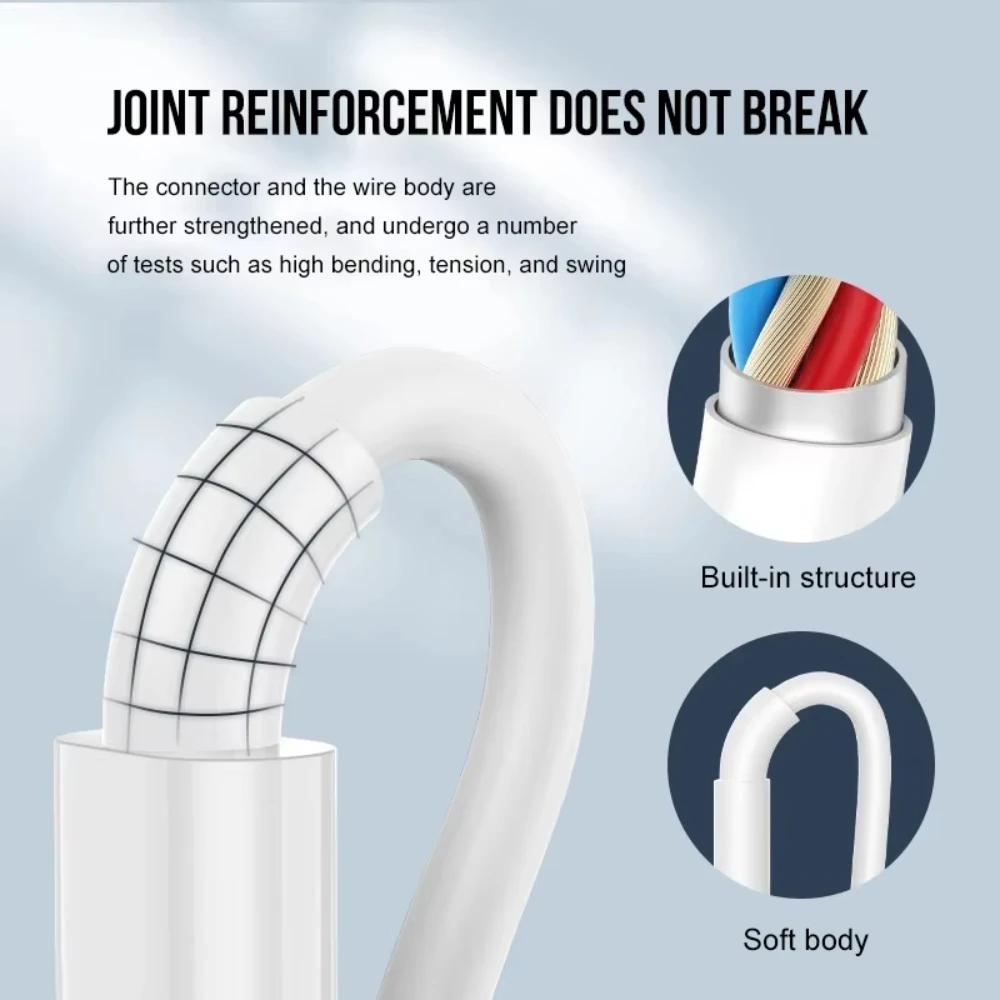 2 uds Cable USB para iPhone 14 13 11 12 Pro Max Mini XS Cable de carga rápida para fecha de teléfono para 7 8 Plus accesorios de Cable de cargador - imagen 5