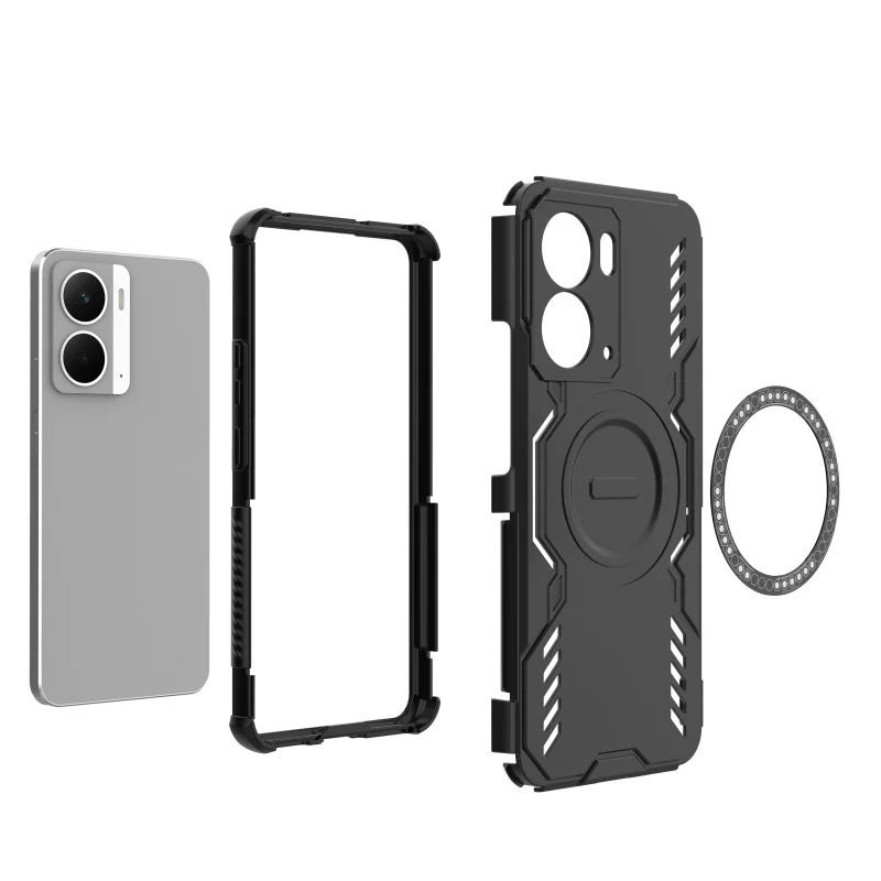 Para Realme P3 5G funda OPPO Realme P3 5G Capas a prueba de golpes adsorción magnética anular carga inalámbrica Fundas traseras Realme P3 - imagen 4