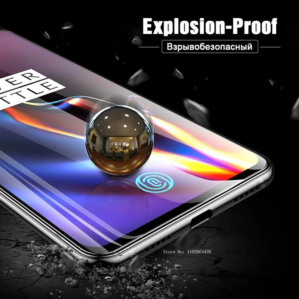 Protector de pantalla de cristal templado para teléfono móvil, película protectora para Oneplus 6, 6t, 7, 7t, 8 Pro, Z, 2 piezas - imagen 2