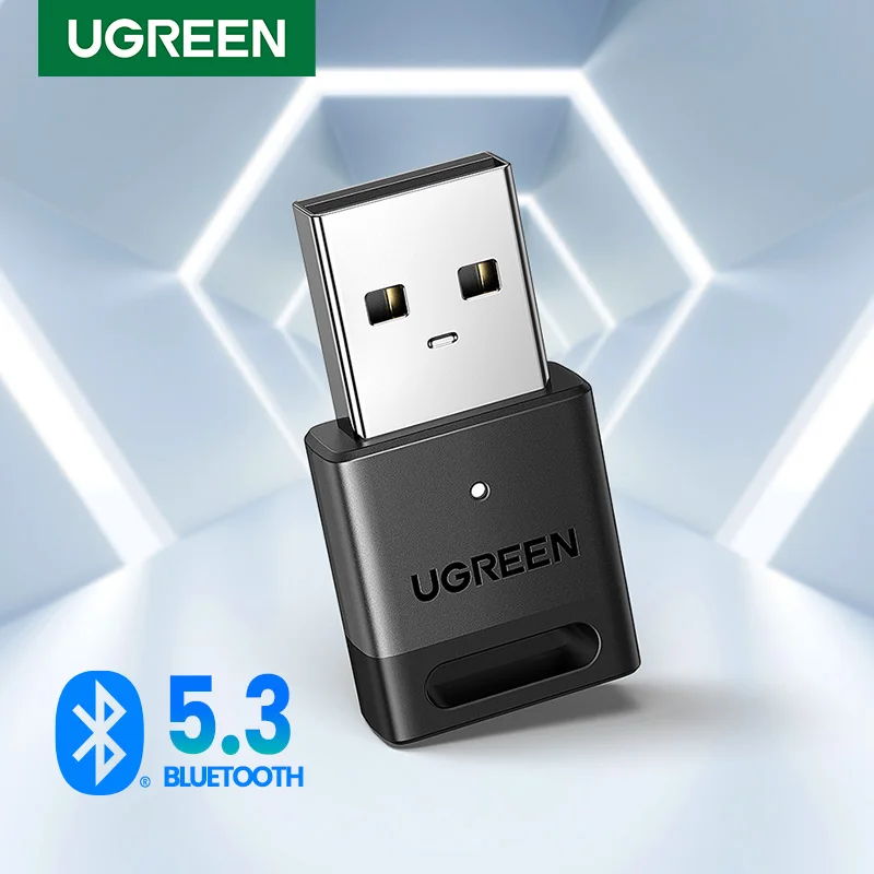 UGREEN-adaptador Dongle USB Bluetooth 5,3 para PC, altavoz, ratón inalámbrico, teclado, música, receptor de Audio, transmisor