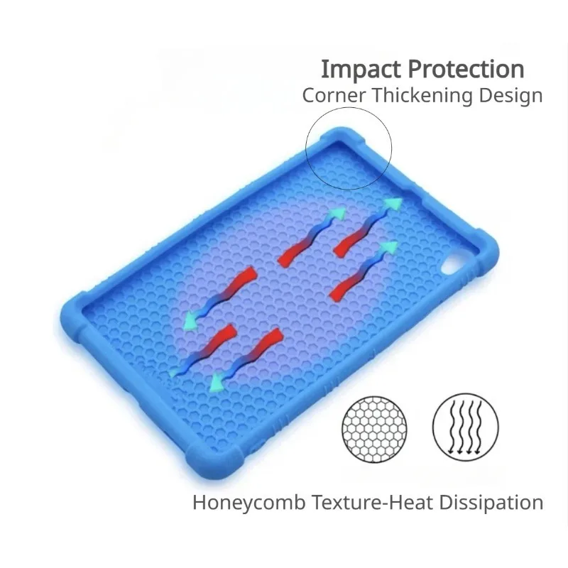 Para Samsung Galaxy Tab A9 Plus funda 2023 tableta de 11 pulgadas funda a prueba de golpes para Galaxy Tab A9 Plus + carcasa protectora con soporte de silicona - imagen 4