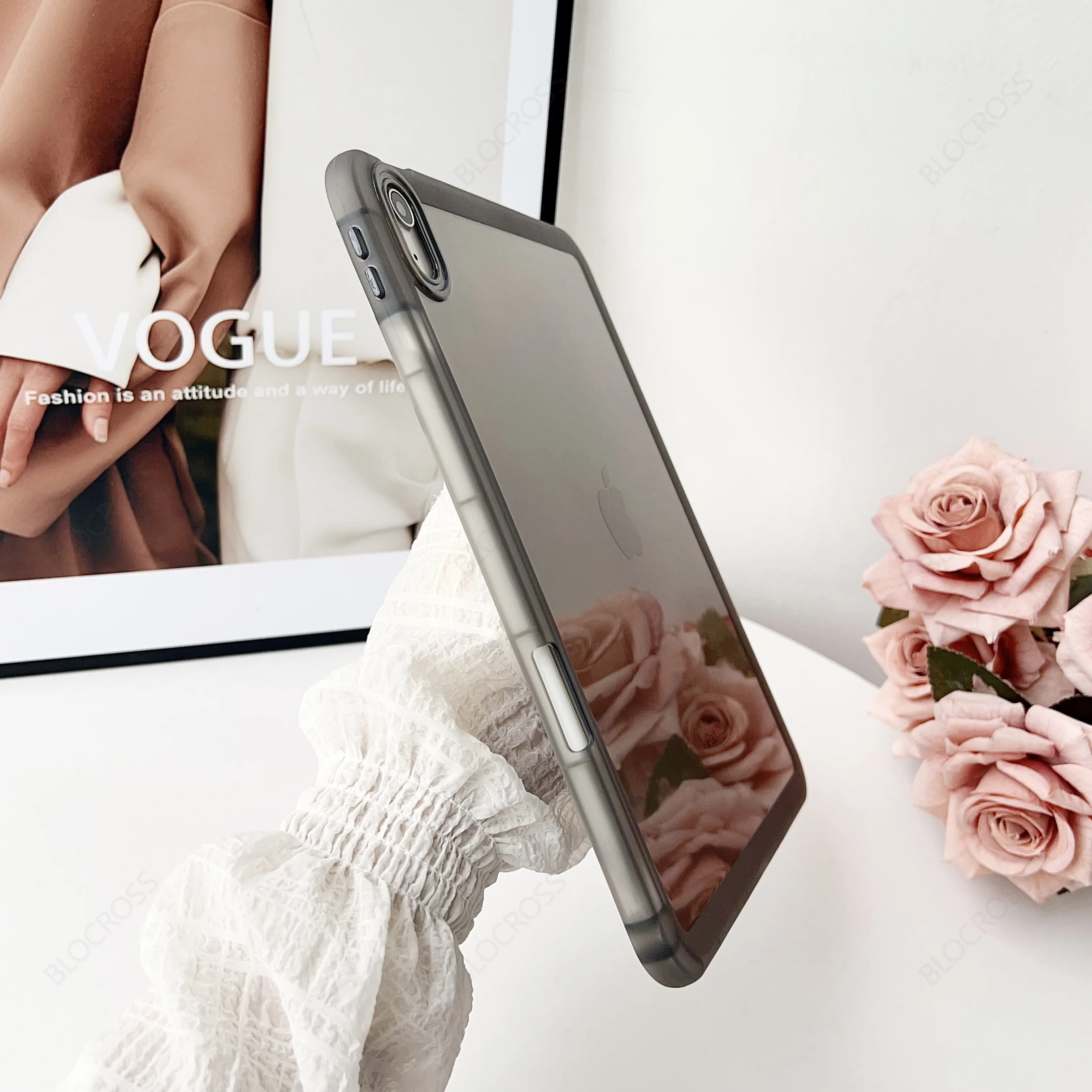 Para iPad 5th 6th 9,7 "7th 8th 9th 10,2" Air 4 Air 5 Air 11 A16 2025 Pro11 10th iPad mini 4 5 6 7 PC duro + funda con soporte de TPU - imagen 4