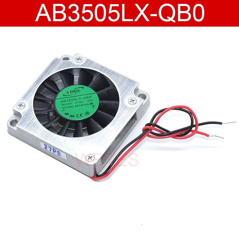 Nuevo para ADDA AB3512MX-QB0 AB3505LX-QB0 DC 5V 0.10A 35X35X07mm ventilador cuadrado de servidor de 2 pines