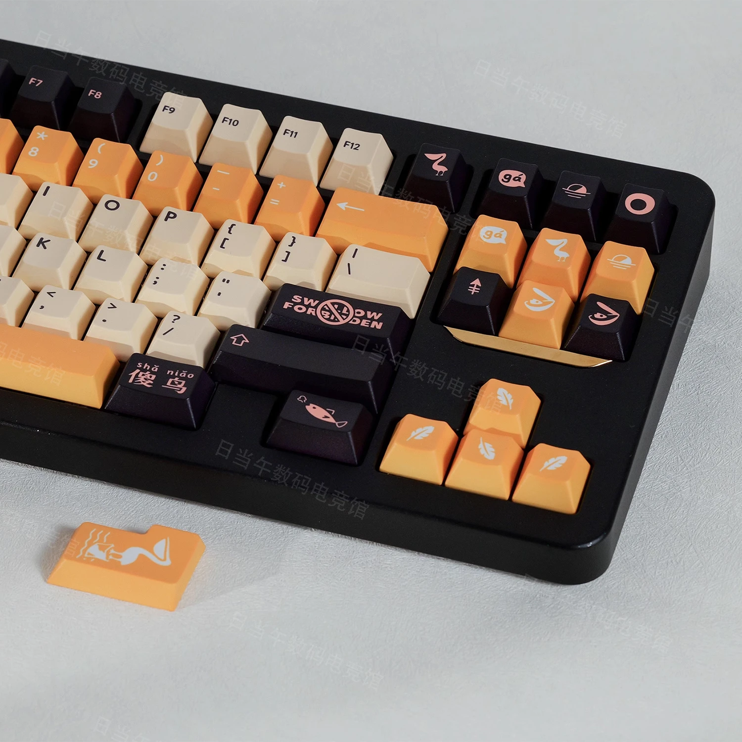 Teclas Pelican de 170 teclas, teclas de sublimación de tinte con perfil de cereza para teclado mecánico MX Switch, diseño ANSI/ISO - imagen 4