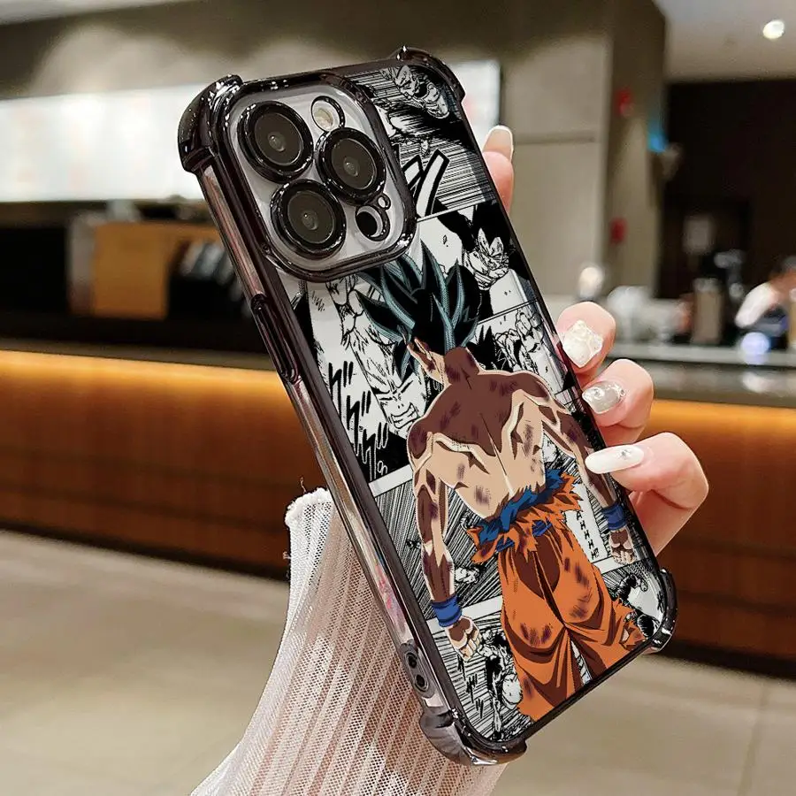 Case for iPhone 13 12 11 Pro Max 16e 16 15 14 Plus 17 Air Soft Cover Dragons Balls - imagen 3