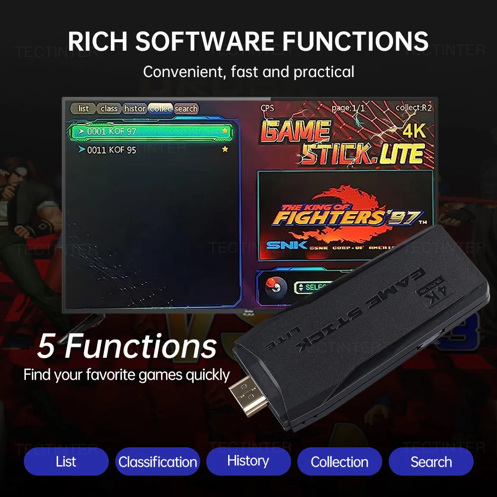 Consola de videojuegos M8 4K, mando inalámbrico Retro, mando incorporado, 20000 juegos para PS1, envío directo - imagen 3