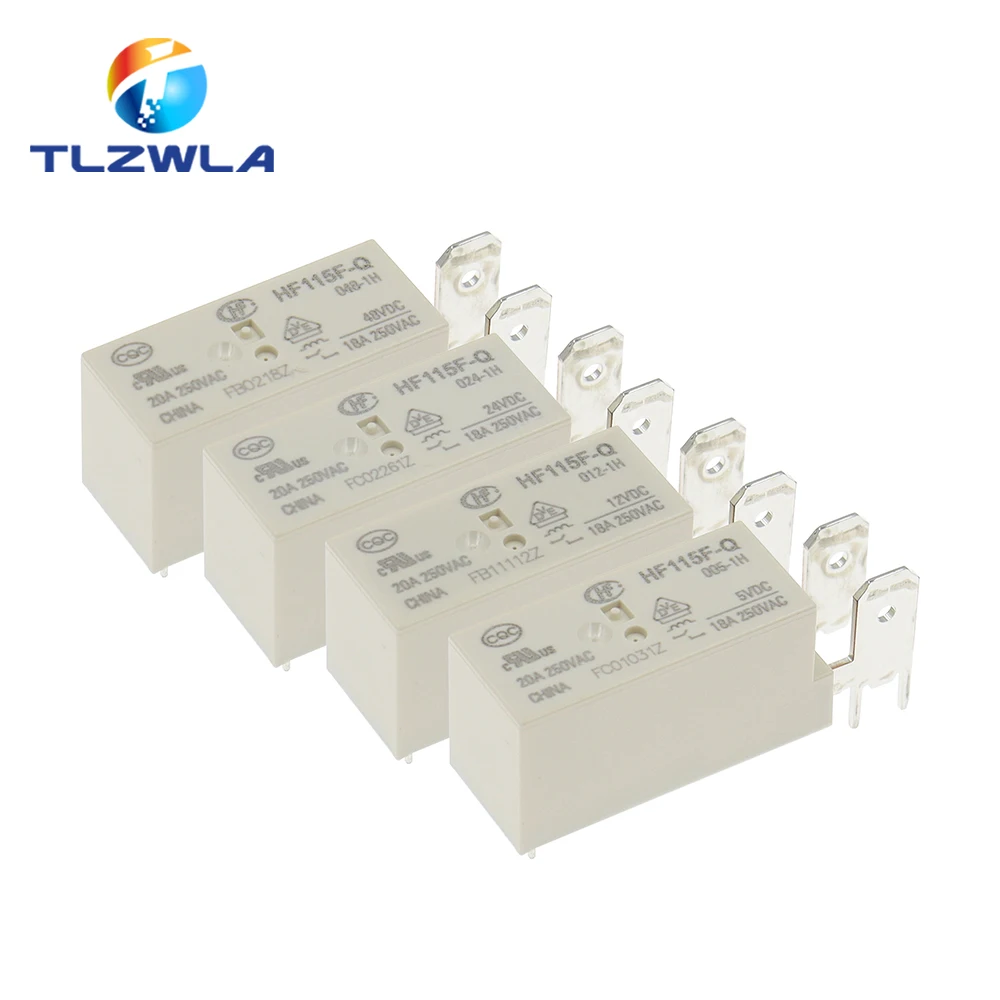 1 Uds 48V relé HF115F-Q-048-1H HF115F-Q 048-1H JQX-115F-Q 048-1H JQX-115F-Q-048-1H 05VDC 12V DC24V 18A 250VAC - imagen 2