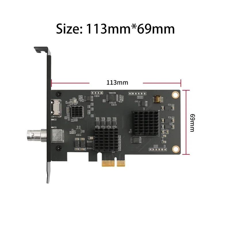 IOCREST 2 canales SDI + HDMI Compatible HD PCIe tarjeta de captura interruptor juego transmisión en vivo PS4/NS cámara SLR 4k grabación Vmix - imagen 5
