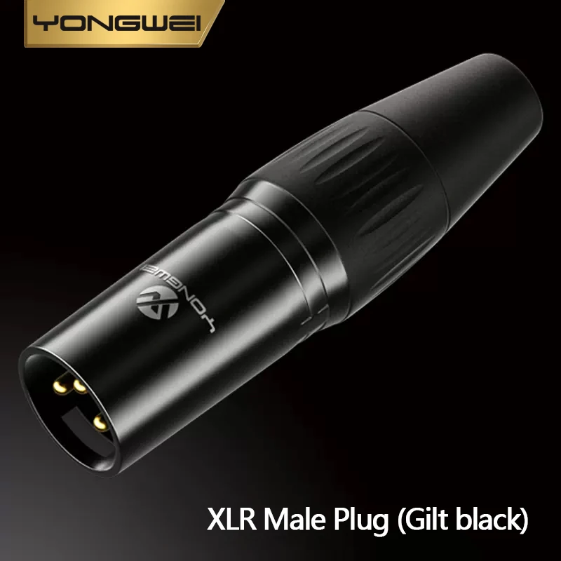 Black gold XLR male