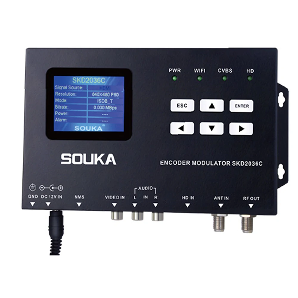 Codificador y modulador HD HDMI/AV a RF DVB-T ISDBT H.264 de un solo canal para cable DTV terrestre extremo frontal DTV - imagen 5