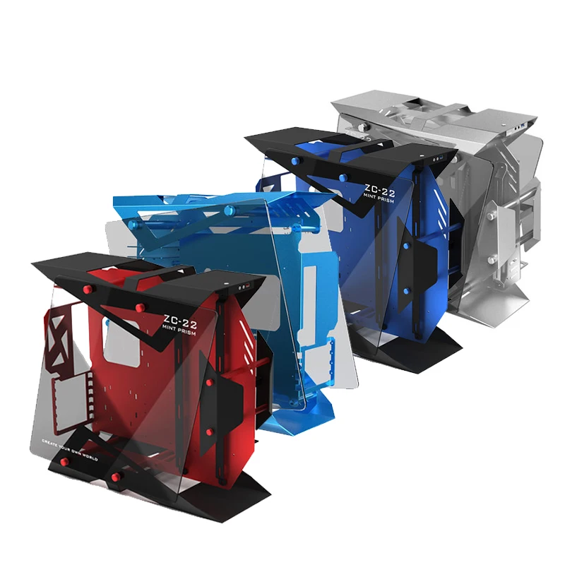 Zeaginal-carcasa ATX de aluminio para ordenador de escritorio, carcasa para juegos, refrigeración por agua, ZC-22 - imagen 2