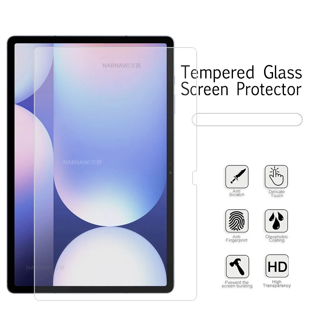 2 piezas de película dura transparente HD Protector de pantalla vidrio templado a prueba de arañazos para Samsung Galaxy Tab S10 + 5G SM-X820 SM-X826B 12,4 - imagen 3
