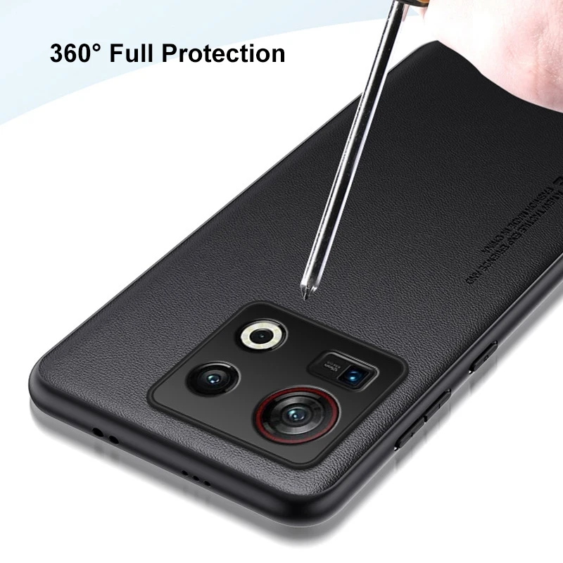 Funda de cuero PU de lujo para Nubia Z40S Pro, funda trasera de silicona mate a prueba de golpes, funda de teléfono de protección para ZTE Nubia Z40S Pro 5G - imagen 5